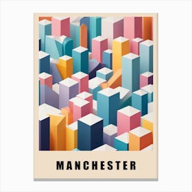 Manchester City Low Poly (4) Canvas Print