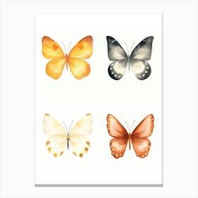 Watercolor Butterflies Canvas Print