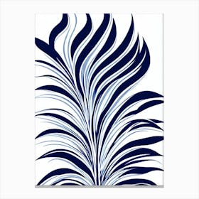 Yucca Stencil Style Plant Canvas Print