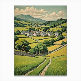 Green Valley Canvas Print