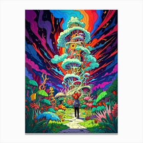 Psychedelic Tower Canvas Print