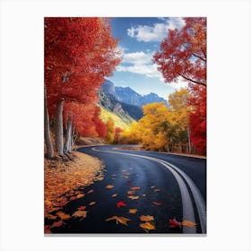 Autumn Road Canvas Print