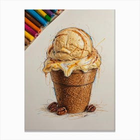 Ice Cream Cone 11 Canvas Print
