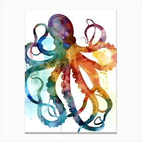 Octopus Watercolor Painting 1 Toile