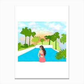 Paradise Pool Canvas Print