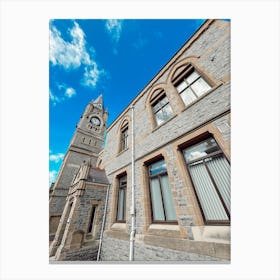 Building With Clock Tower Canvas Print