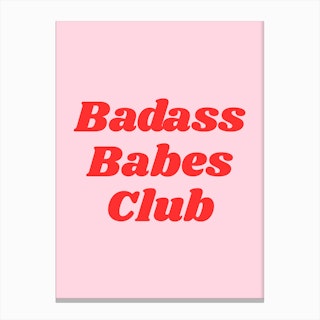 Badass Babes Club II Canvas Print