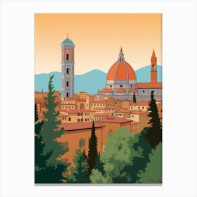 Italy 3 Travel Illustration Canvas Print