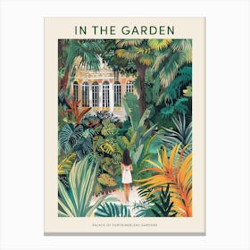 In The Garden Poster Palace Of Fontainebleau Gardens France 1 Canvas Print