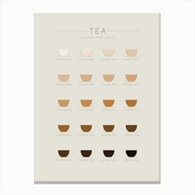 Tea Guide - Beige Canvas Print