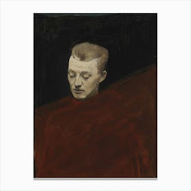 Head (Bruno Aspelin), 1894, By Magnus Enckell Canvas Print