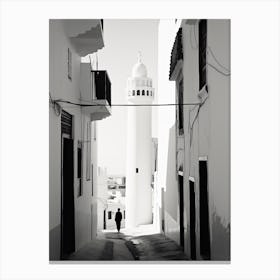 Tangier, Morocco, Photography In Black And White 2 Canvas Print