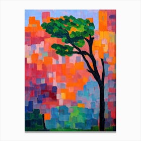 Fringe Tree Tree Cubist Canvas Print