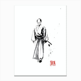 Walking Samurai Canvas Print