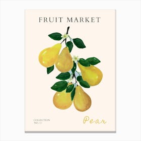 Fruit Market Pear Canvas Print