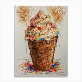 Ice Cream 8 Canvas Print