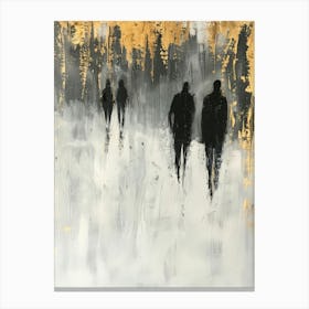 Walk In The Snow 1 Canvas Print