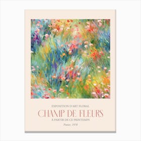 Champ De Fleurs, Floral Art Exhibition 47 Canvas Print