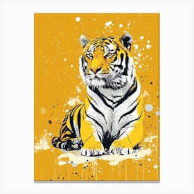 Yellow Siberian Tiger 1 Canvas Print