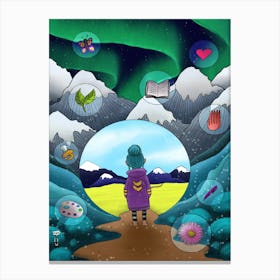 Finding your inner path Canvas Print