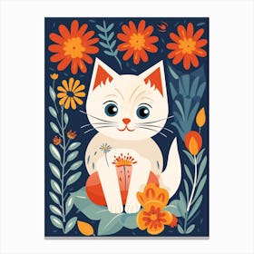 Baby Animal Illustration  Kitten 4 Canvas Print