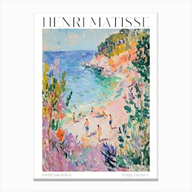 Matisse Print Coastal Eclectic Maximalist Trendy Decor Matisse Beach Gift Idea Canvas Print