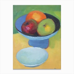 Tangerine Bowl Of fruit Canvas Print