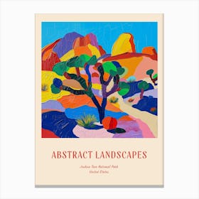 Colourful Abstract Joshua Tree National Park Usa 3 Poster Canvas Print