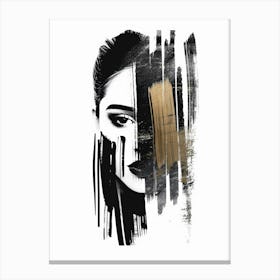 Face Of A Woman 39 Canvas Print