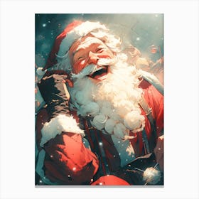 Laughing Santa Canvas Print