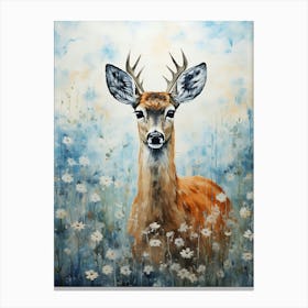 Deer In The Meadow 1 Canvas Print