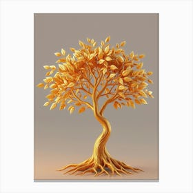 Golden Tree 1 Canvas Print