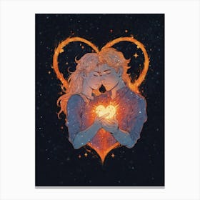 Heart Of Fire Canvas Print