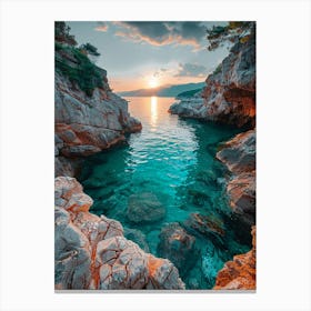 Sunset In Croatia 4 Canvas Print