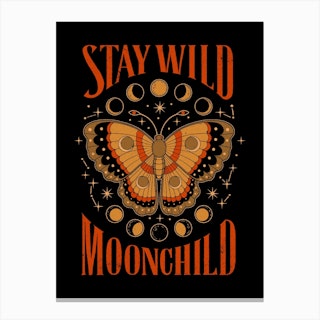 Stay Wild Moonchild Canvas Print