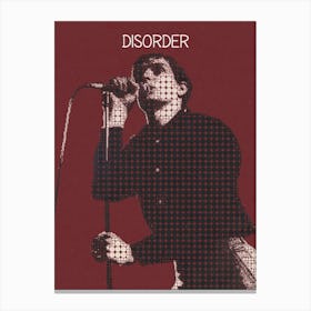 Disorder Ian Curtis Joy Division Canvas Print