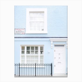 Powder Blue London Home Canvas Print