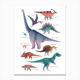 Dinosaurs Kids Room Canvas Print