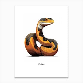 Cobra Kids Animal Poster Canvas Print