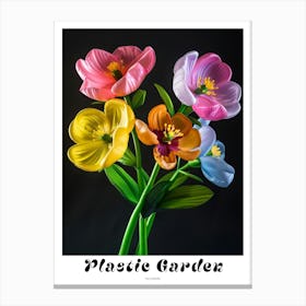 Bright Inflatable Flowers Poster Hellebore 1 Canvas Print