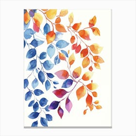 Watercolor Leaves 21 Canvas Print