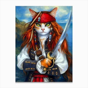 Pirate Cat 8 Canvas Print