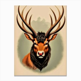 Deer Head 55 Canvas Print