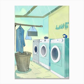 Van Gogh Laundry Day Canvas Print