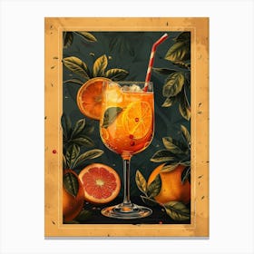 Orange Cocktail 4 Canvas Print