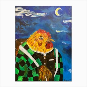 Chicken samurai - kimetsunoyaiba Canvas Print