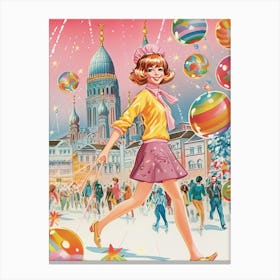Fantasy Holidays In Italy Kitsch 1 Canvas Print