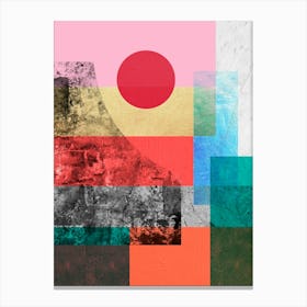 Collage expressive textures 8 Canvas Print