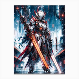 Scarlet Sentinel Canvas Print