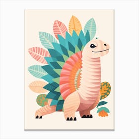 Colourful Dinosaur Dimetrodon 2 Canvas Print